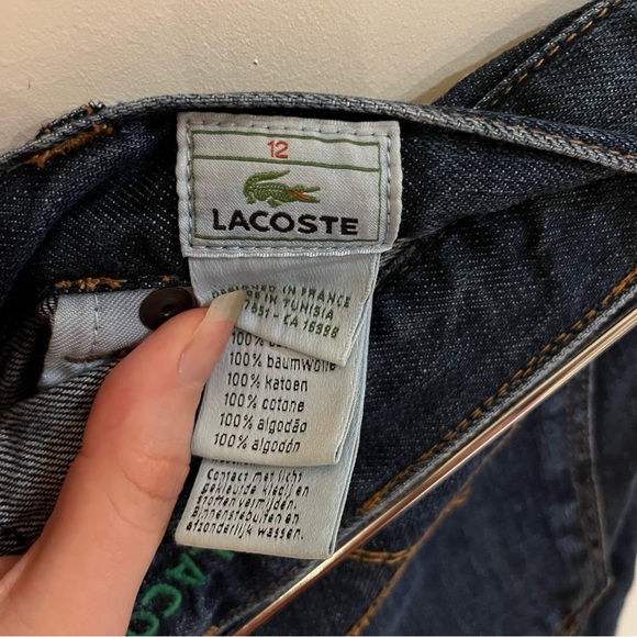 Lacoste straight cut denim jeans pants. design in France - Picture 5 of 8